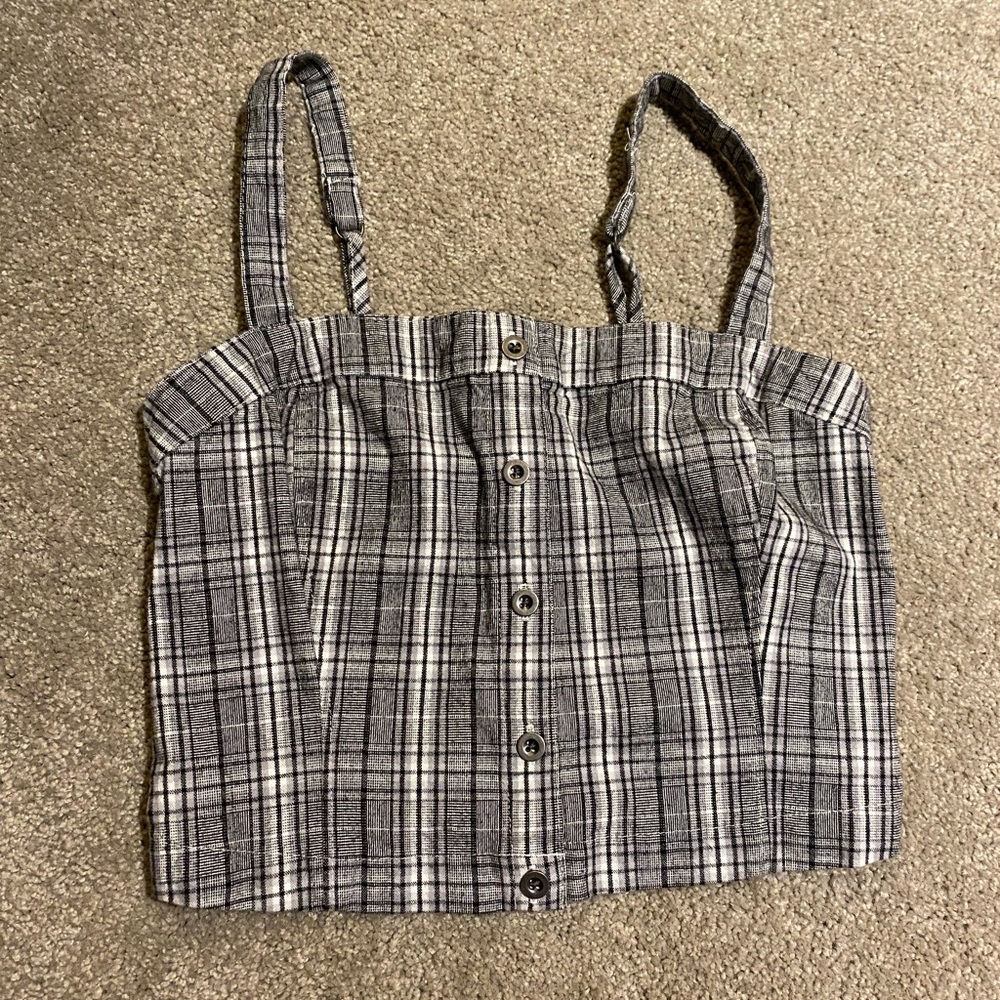 Hollister Plaid Crop Too